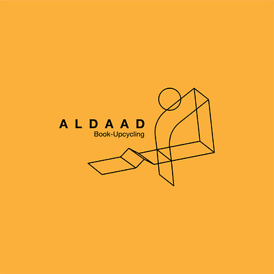 AL DAAD Logo 3d al daad book uplcycling branding graphic design logo