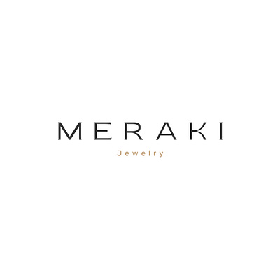 MERAKI animation branding graphic design logo meraki jewelry ui