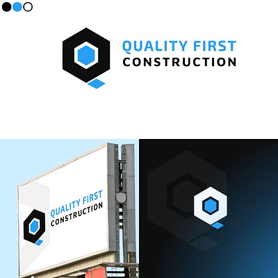 Construction company logo design. asad choudhary building construction design graphic design icon illustration logo minimal muhammad asad real estate vector