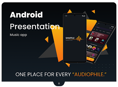 Android Presentation - Music App android androidapp androiddesign androidpresentation appdesign design entertainment entertainmentapp figma illustration musicapp presentation productdesign ui uidesign uiux uiuxdesign ux uxdesign