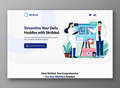 Skribled Landing Page Design branding design graphic design illustration landing page the dreamer designs ui ux vector website design