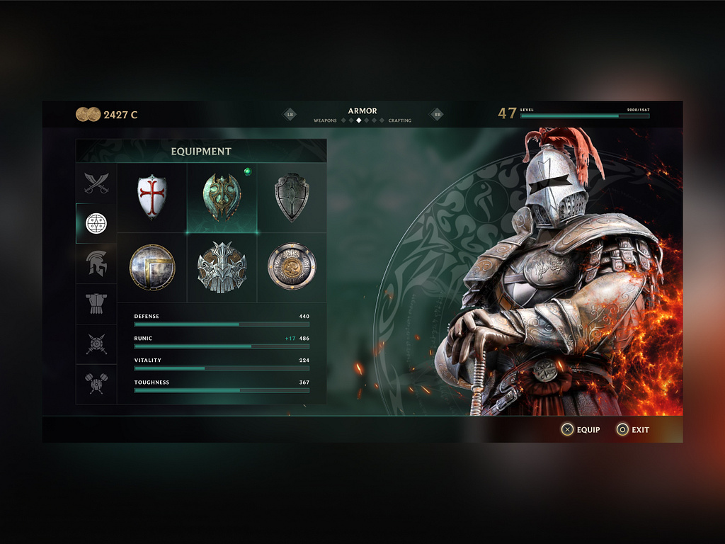Game menu concept by Dmitry Kolesnikov 🇺🇦 on Dribbble