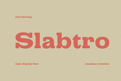 Slabtro Slab Display Font branding font fonts graphic design logo slab font slab serif typeface