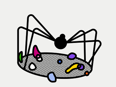 Spider flat illustration illustration inktober inktober2 spider spiders vectober vectober2023