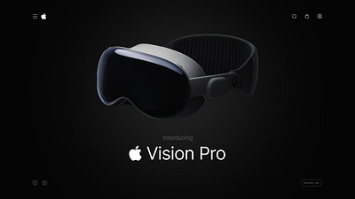 Apple Vision Pro Website apple landingpage ui ui design uiux vision pro web ui website