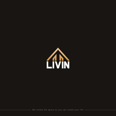 Livin branding clean combination concept design flat graphic design house identity design living logo logo mark logos minimal modern real estate smart vector wordmark