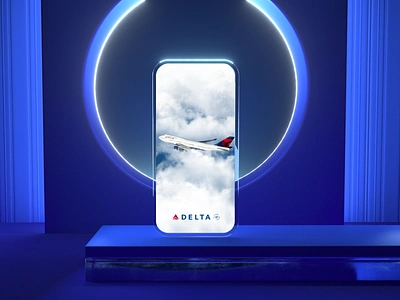 Delta - app redesign 3d airlines animation app design app ui book booking branding checkout delta flight graphic design logo mobile app motion graphics pay ticket tickets ui ux