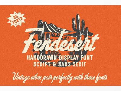 Fendesert Vintage Stamp Font cowboy