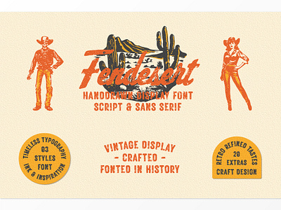 Fendesert Display Font cowboy