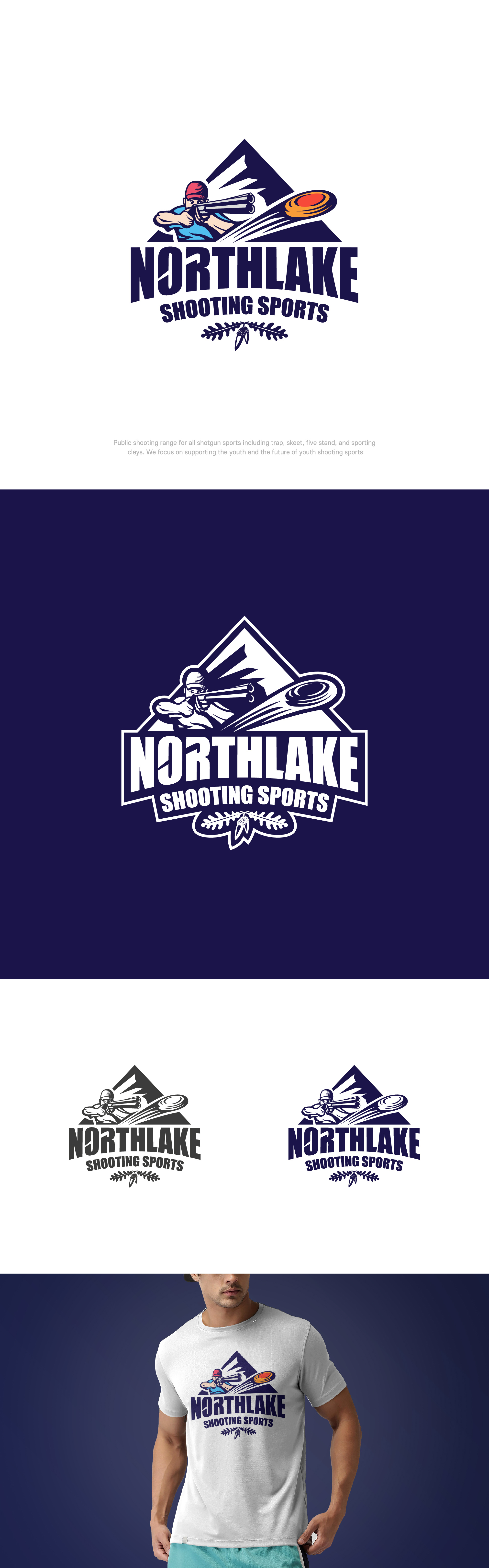 Northlake Shooting Sports branding design flat graphic graphic design identity illustrator inspiration logo logodesign logos mascot modern shooting sports vector vector art