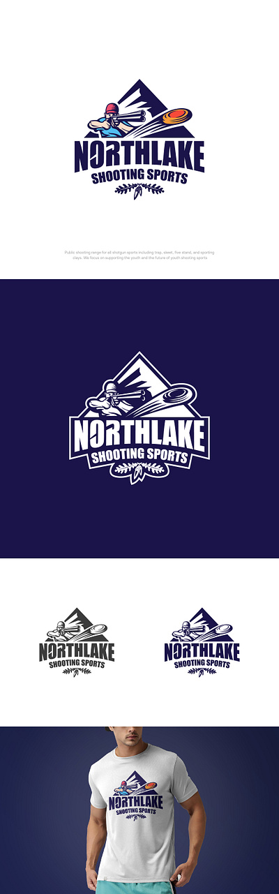 Northlake Shooting Sports branding design flat graphic graphic design identity illustrator inspiration logo logodesign logos mascot modern shooting sports vector vector art