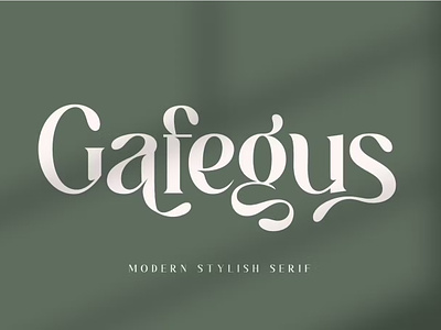 Gafegus - Modern Stylish Serif Font