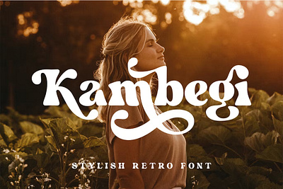 Kambegi - Stylish Retro Font