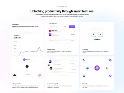 Bento cards design featuressection gradient landing lightmode minimal ui uidesign