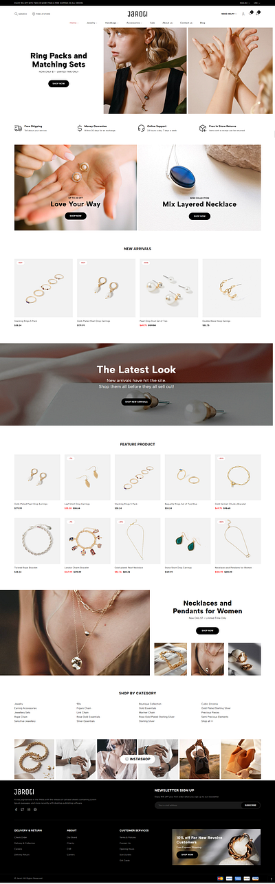 Jewellery Website Design jewelry ui ux web design webflow webflow developer webflow expert