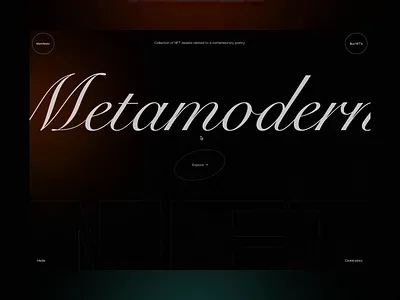 Crypto Website aggregator animation baroque blockchain collection colors cryptowebsite geometric marketplace metamodern minimal modern nft nft art outline postmodern slider slider animation typoghraphy web platform