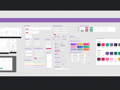 Website Design system branding design system mobile app product design ui ux website