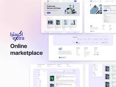 eXtra—online marketplace landing page design concept. bangladesh bangladeshi designer commerce creative creative design design ecommerce ecommerce landing page design extra landing page market market place landing page marketplace saas saudi arabia uiux