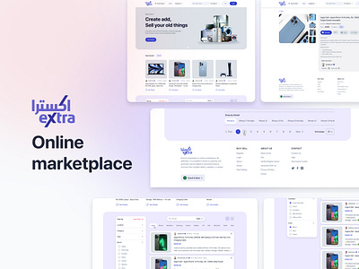 eXtra—online marketplace landing page design concept. bangladesh bangladeshi designer commerce creative creative design design ecommerce ecommerce landing page design extra landing page market market place landing page marketplace saas saudi arabia uiux