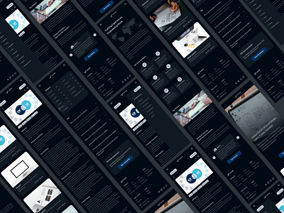 Online Learning Platform- Dark Mode- Phone Version dark mose graphic design illustration online learning online learning platform platform responsive ui uidesign ux uxdesign