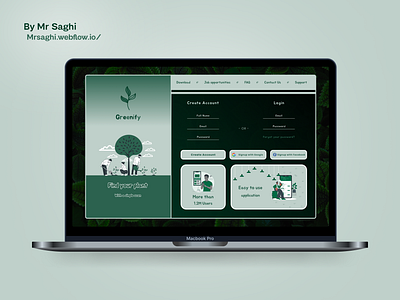 Greenify Plant Scan Application design figma green greenify illustration leaf logo mr saghi mrsaghi plant plants trend ui uiux ux web website