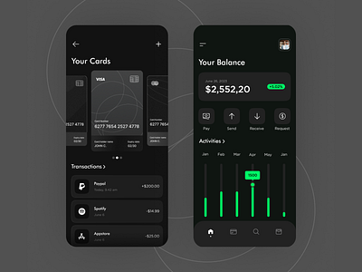Finance App app application banking design finance front end graphic design mobile ui user interface ux web design