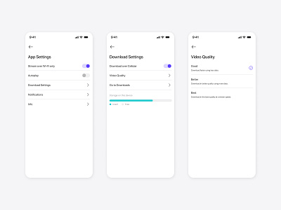 Daily UI challenge #007 - Settings dailychallenge dailyui design mobile ui uidesign uiux uiux dailyachallenge