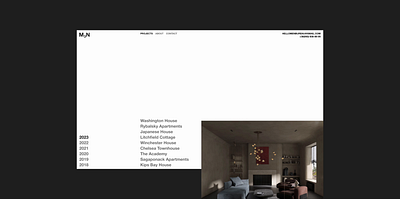 M3N Bureau — Main Page animation figma interior m3n men motion ui web web design