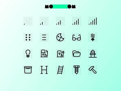 MoooM Day 51 cookie design figma gas pump glasses icons lader mooom screw signal ui