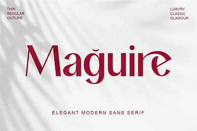 Maguire - Elegant Modern Sans