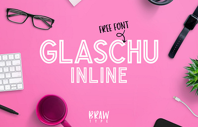 Glaschu Inline design display font font font design fonts free font free fonts typography uppercase font