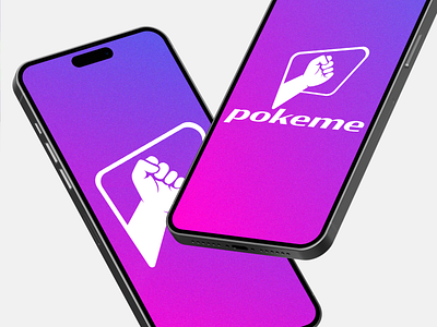 POKEME PHONE 3d branding graphic design logo mockup