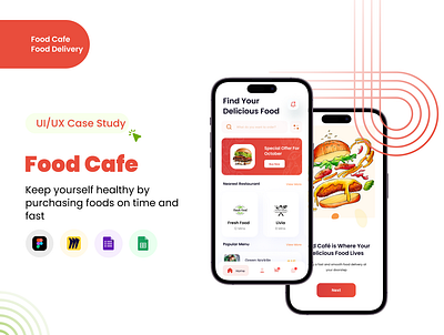 Food Cafe UX/UI Case Study app app design case study design illustration mobile app mobiledesign ui user expeience user interface ux web