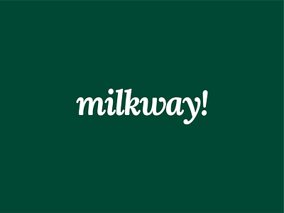 milkway logo font lettermark milk brand milk logo minimal logo modern logo plant based milk typeface typelogo typography wordmark