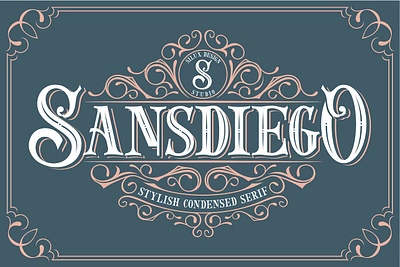 Sansdiego - Stylish Condensed Serif