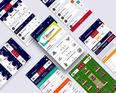Fantasy Sports App app app design cricket fantasy sports app mobile app mobile app ui mobile ui ui ui design ux