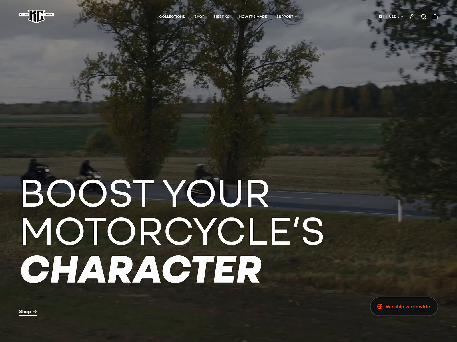 Killer Custom The custom bike parts company website by adomas biguzas for monotwo on Dribbble