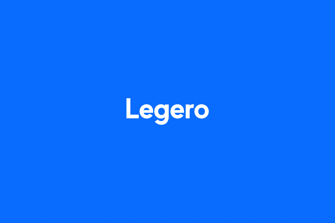 Legero - Logotype animation brand identity branding design graphic design logo logo design logotyp motion graphics packaging