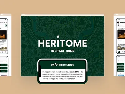 Heritome - Case Study app application booking branding heritage hotel india mobile stay ui ux uxui