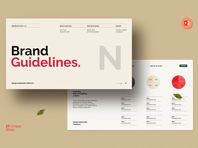 Brand Guidelines Presentation Template print on demand