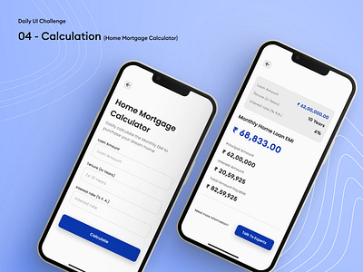 Daily UI Challenge #004 - Calculation (Home Mortgage Calculator) dailyui design ui uidesign