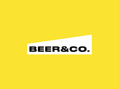 Beer & Company Logo beer logo black brand designer branding graphic designer identity designer logo logo designer minimal logo modern logo type logo typography yellow