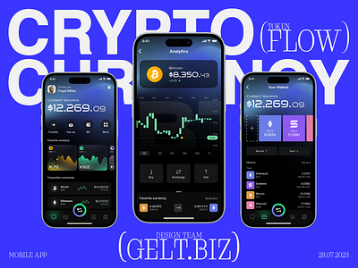 Crypto Wallet Mobile iOS App banking cryptocurrency mobile ui
