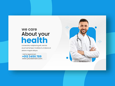 Medical Health care website slider banner banners clean creative doctor graphic design headers health care medicale minimal design modern professional slider web banners graphic web header