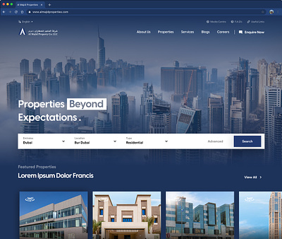 Redesign Concept - Property Website dailyui property website ui uidesign webdesign