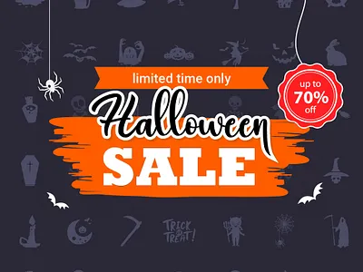 Halloween Sale! design graphics readytouse vector