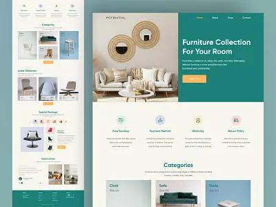 Furniture Landing Page design furniture furniture landing page landing page landing page design ui ux