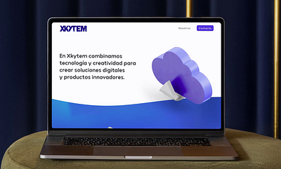 Xkytem | Website Experience 3d agency art direction branding desktop startup ui wesite