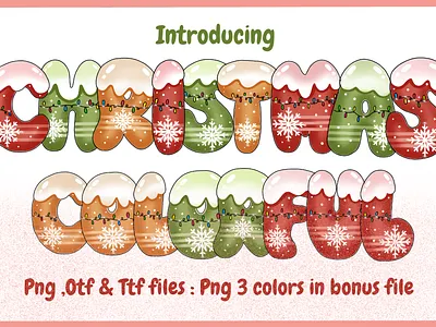 Christmas colorful a z and number ai branding christmas christmas colorful christmas season colorful cute design fonts graphic design illustration logo