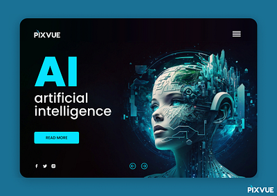 Ai Website design concept branding design typography ui ux